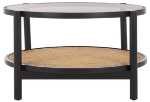 Safavieh Couture Karyna Rattan & Glass Table, SFV2300