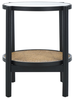 Safavieh Couture Karyna Rattan & Glass Accent Table, SFV2301