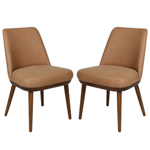 Safavieh Couture Normandy Leather Dining Chair (Set of 2), SFV2400