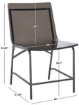 Safavieh Couture Bryant Acrylic Dining Chair - Smoke Grey / Gunmetal