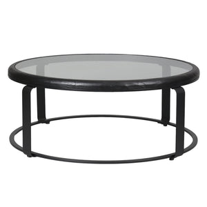 Safavieh Couture Tyrese Metal Round Coffee Table, SFV3005