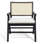 Safavieh Couture Colette Rattan Accent Chair, SFV4135 - Black / Natural