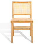 safavieh couture hattie french cane wood seat dining chair, sfv4153 - Natural