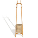 Safavieh Couture Abellina Coat Rack With Storage Basket, SFV4202 - Natural