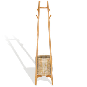 Safavieh Couture Abellina Coat Rack With Storage Basket, SFV4202