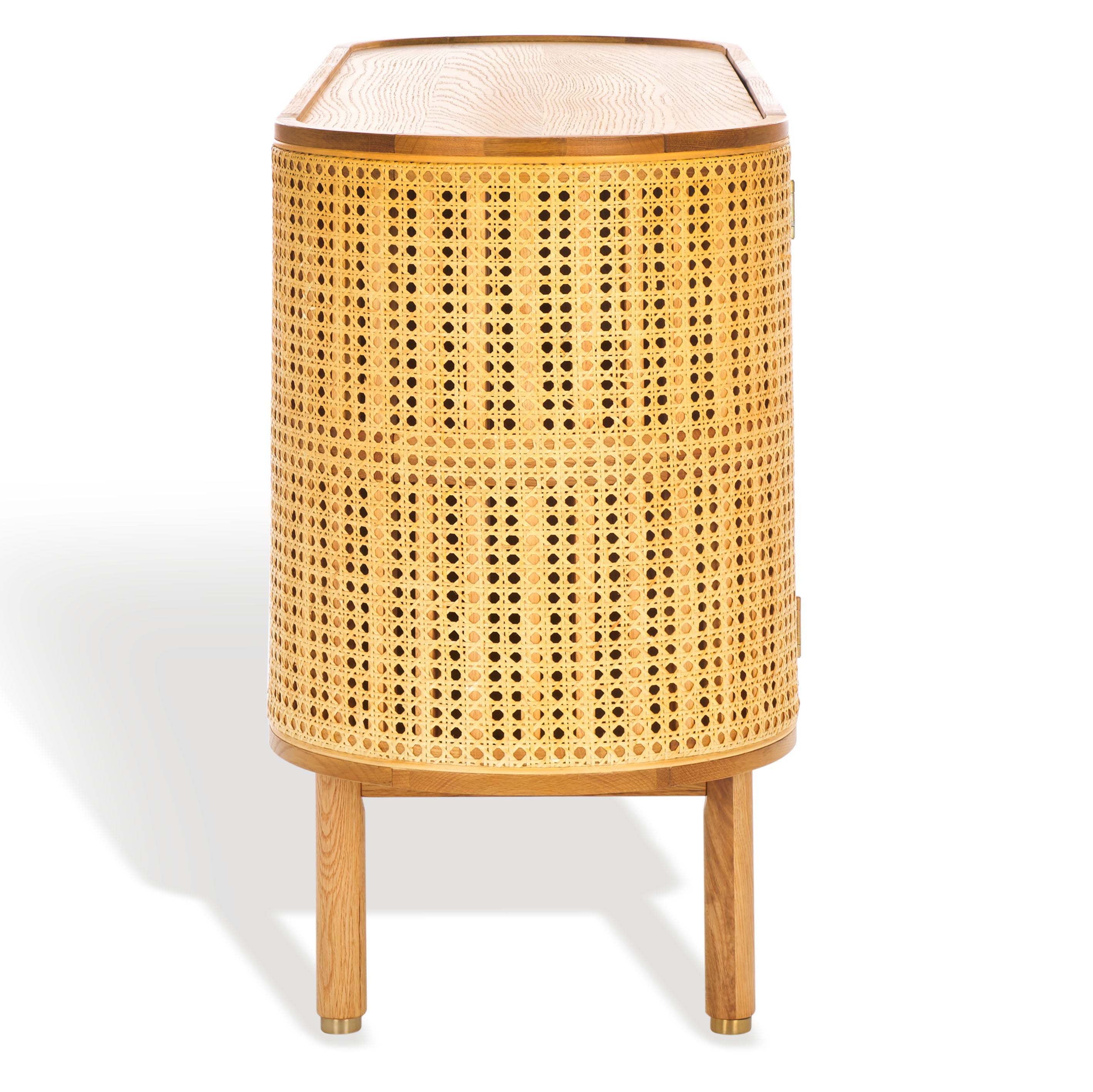Safavieh Couture Dolly Cane And Wood Sideboard, SFV4204