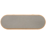 Safavieh Couture Dolly Cane And Wood Storage Bench, SFV4205 - Natural / Grey