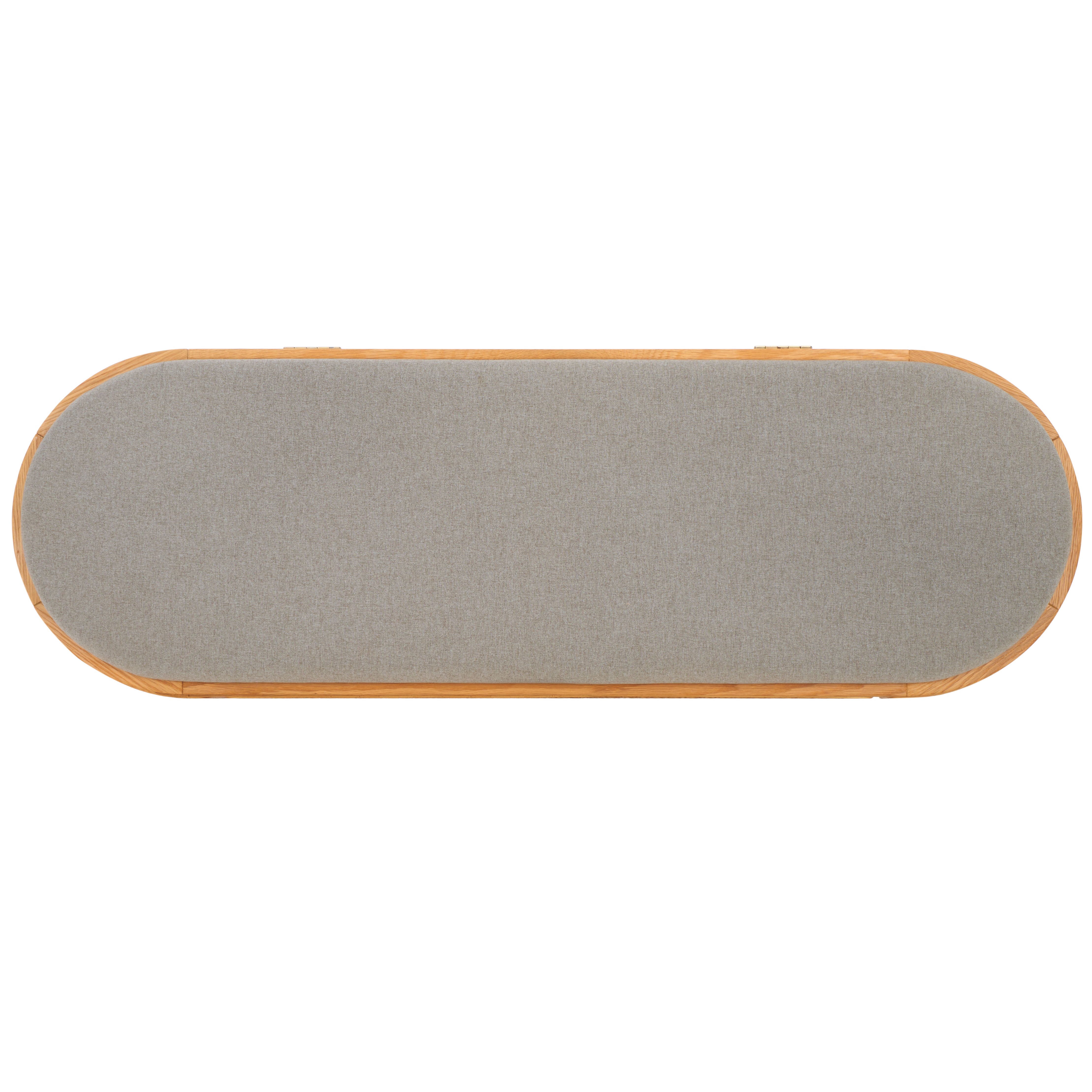 Safavieh Couture Dolly Cane And Wood Storage Bench, SFV4205 - Natural / Grey