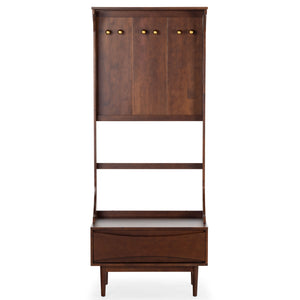 Safavieh Couture Pitta Wood 1 Drawer Hall Tree, SFV4224