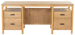 Safavieh Couture Jaylessa Wood 4 Drawer Desk, SFV4230