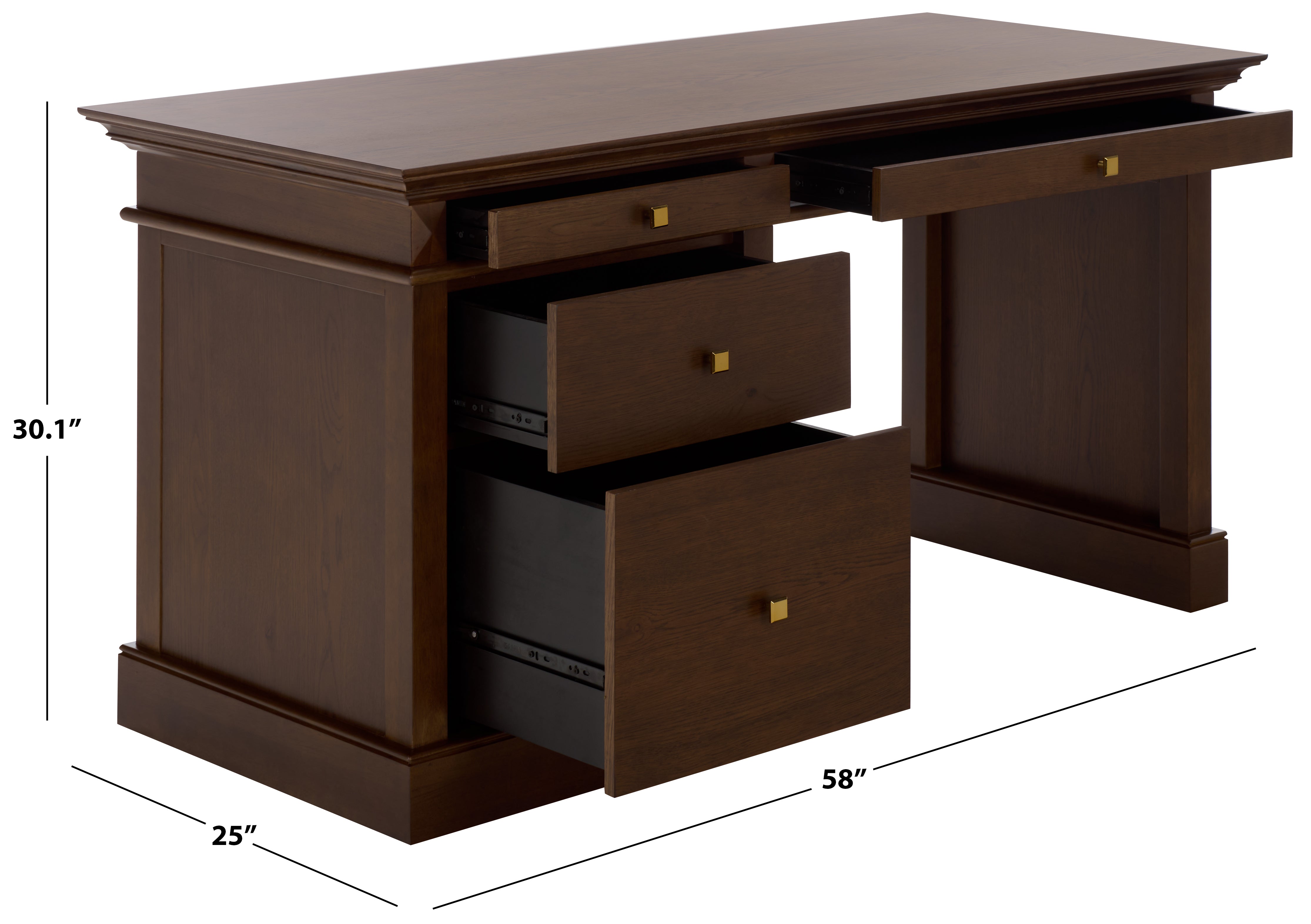 WALNUT / BRASS