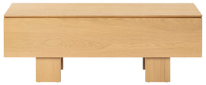 Safavieh Couture Sherianya Wood Storage Bench, SFV4256