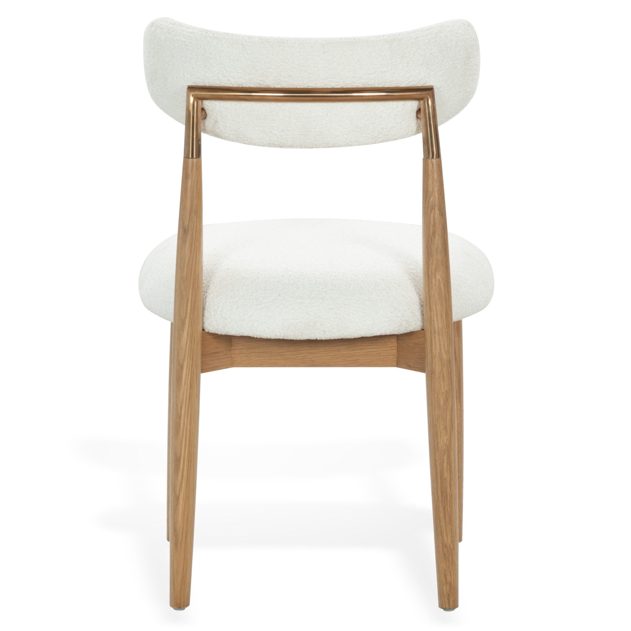 Marisol Boucle Dining Chair – WHITE / NATURAL