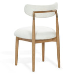 Marisol Boucle Dining Chair – WHITE / NATURAL
