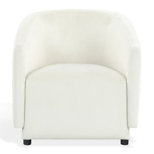 Safavieh Couture Kiani Velvet Barrel Back Accent Chair, SFV4408