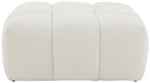 Safavieh Couture Petryna Boucle Tufted Cocktail Ottoman, SFV4823 - Ivory