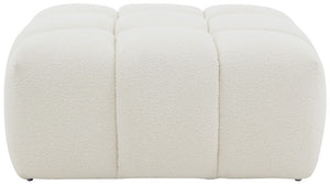 Safavieh Couture Petryna Boucle Tufted Cocktail Ottoman, SFV4823