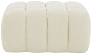 Safavieh Couture Calyna Tufted Boucle Ottoman, SFV4833