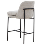 Safavieh Couture Tamarie Chenille Counter Stool, SFV4836 - Light Grey / Black