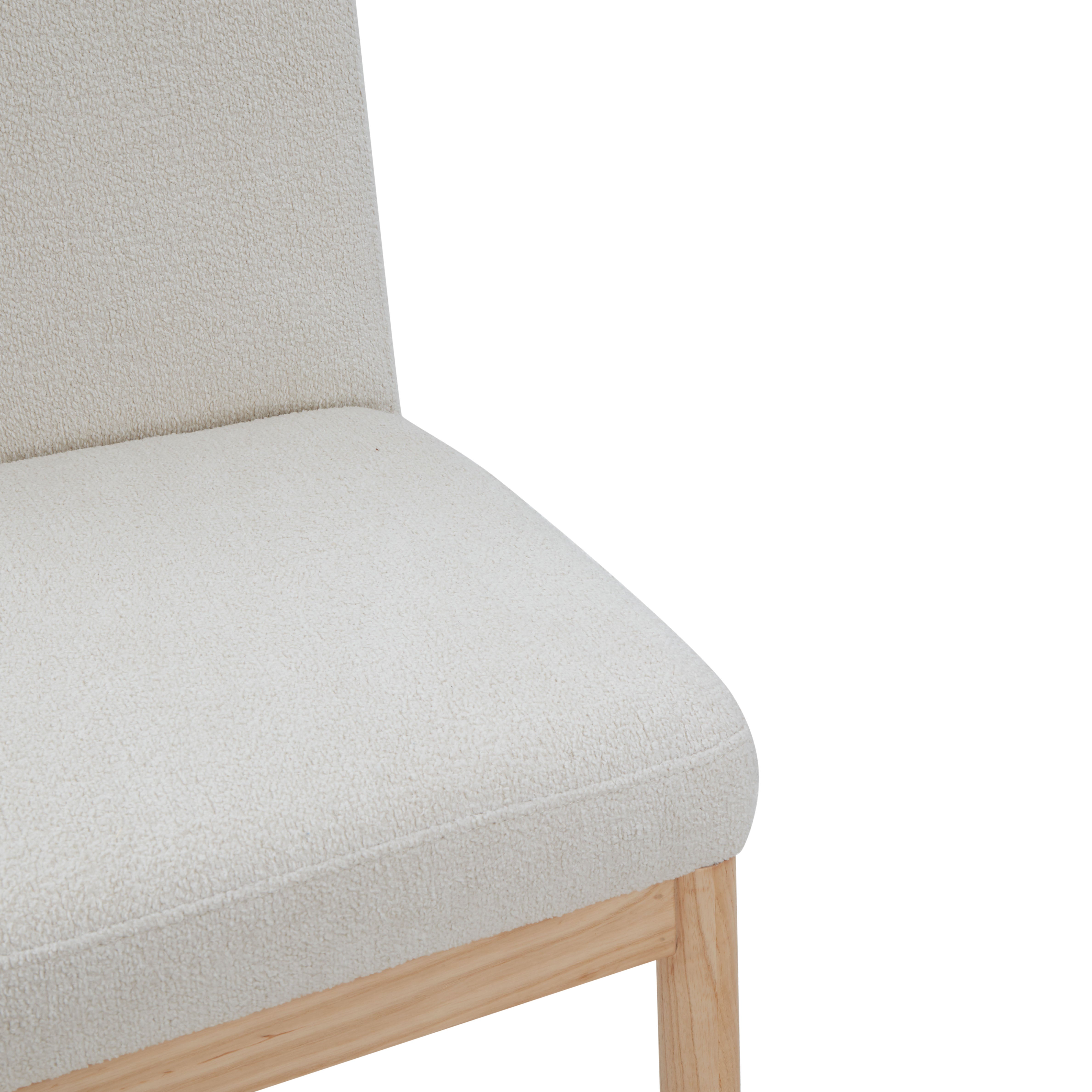 Safavieh Couture Halcy Boucle Dining Chair, SFV4837 - Cream / Natural
