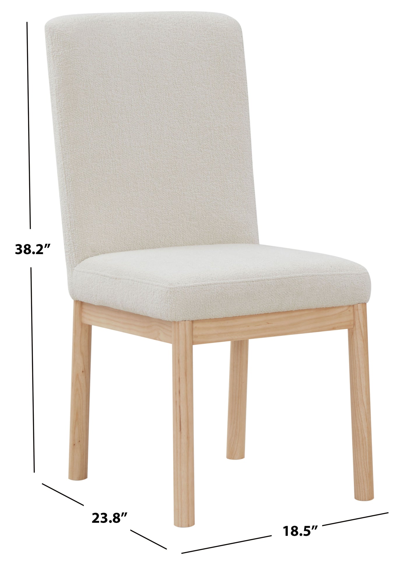 Safavieh Couture Halcy Boucle Dining Chair, SFV4837 - Cream / Natural