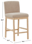 Safavieh Couture Halcy Boucle Counter Stool, SFV4838 - Oatmeal / Natural