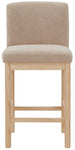 Safavieh Couture Halcy Boucle Counter Stool, SFV4838 - Oatmeal / Natural