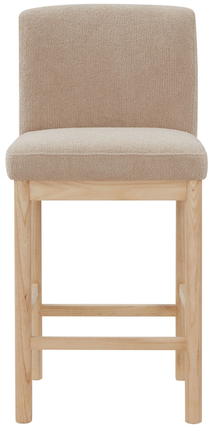 Safavieh Couture Halcy Boucle Counter Stool, SFV4838 - Oatmeal / Natural