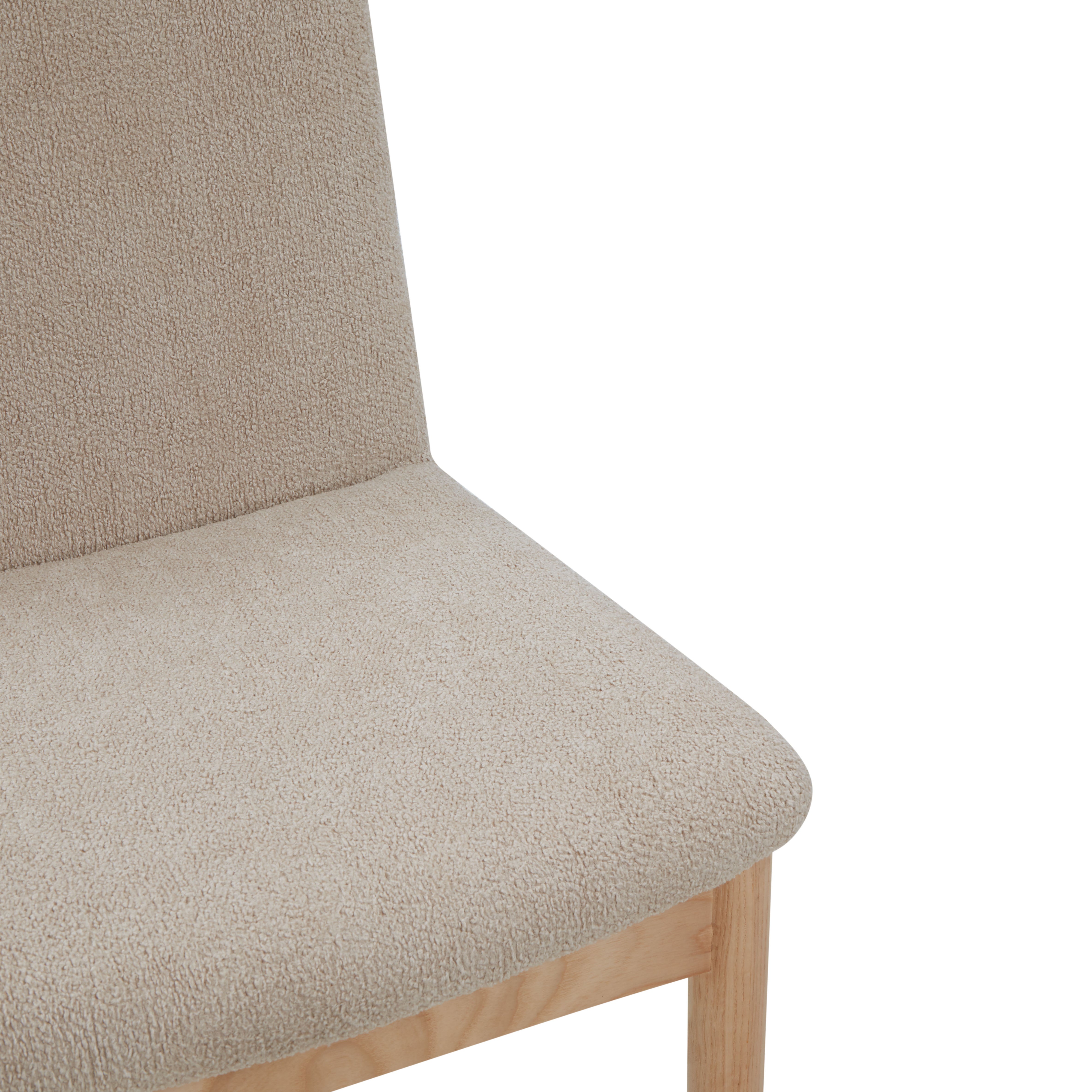 Safavieh Couture Abriella Boucle Dining Chair, SFV4841 - Oatmeal / Natural