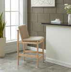 Safavieh Couture Abriella Boucle Counter Stool, SFV4842 - Oatmeal / Natural