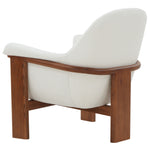 Safavieh Couture Sylvana Boucle Accent Chair, SFV4847 - Ivory / Walnut
