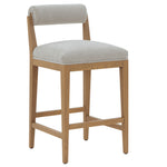 Safavieh Couture Oaklie Rolled Back Counter Stool, SFV4851 - Taupe / Natural
