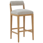 Safavieh Couture Oaklie Rolled Back Barstool, SFV4852 - Taupe / Natural
