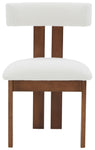 Safavieh Couture Macey Boucle Dining Chair, SFV4859 - Ivory / Walnut