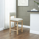 Safavieh Couture Wrenley Boucle Counter Stool, SFV4865 - Taupe / Natural