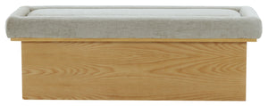 Safavieh Couture Trudy Chenille And Wood Bench, SFV4882