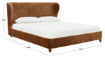 Lakelyn Chenille Wingback Bed – AMBER