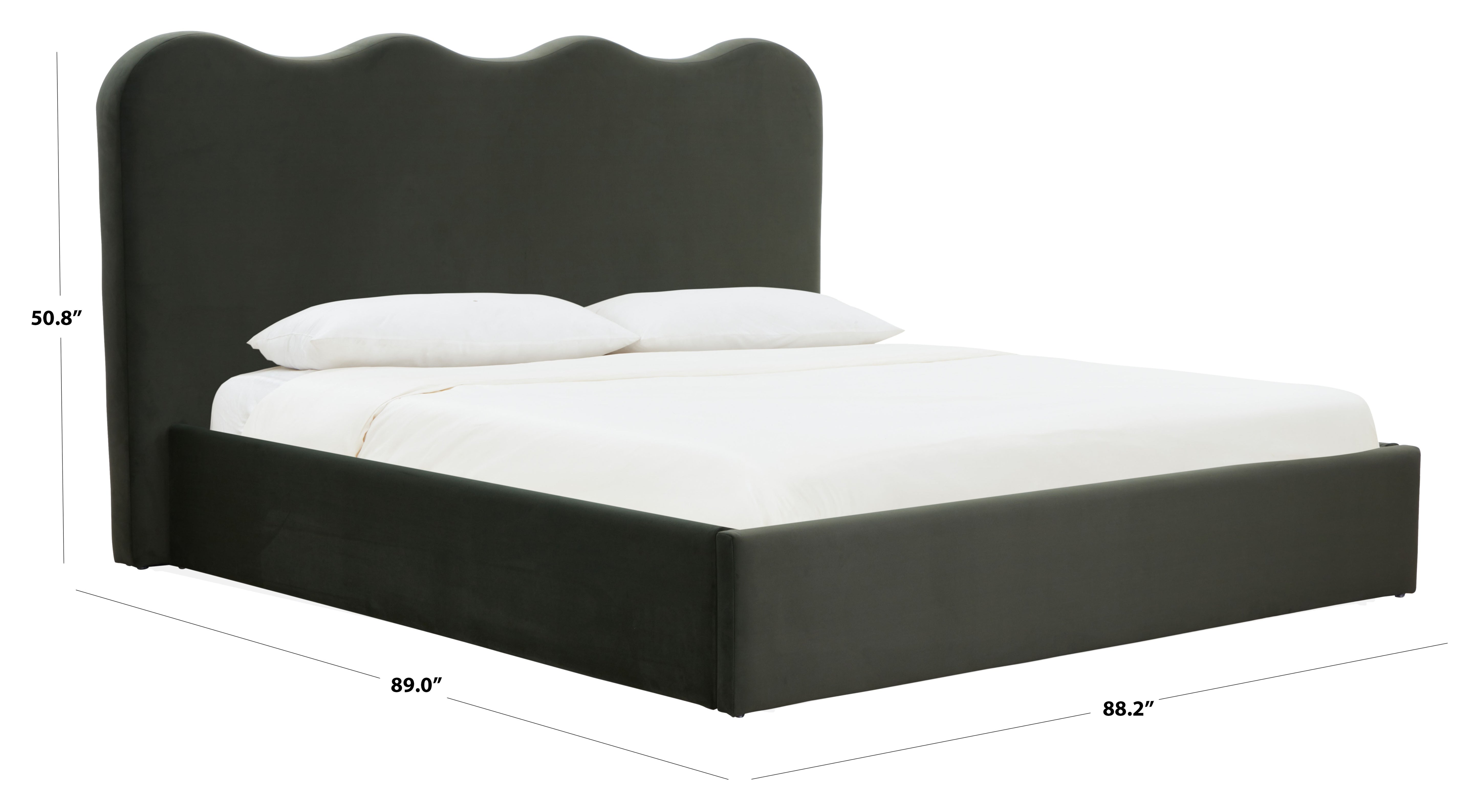 Bellabrynne Scalloped Bed – FOREST GREEN