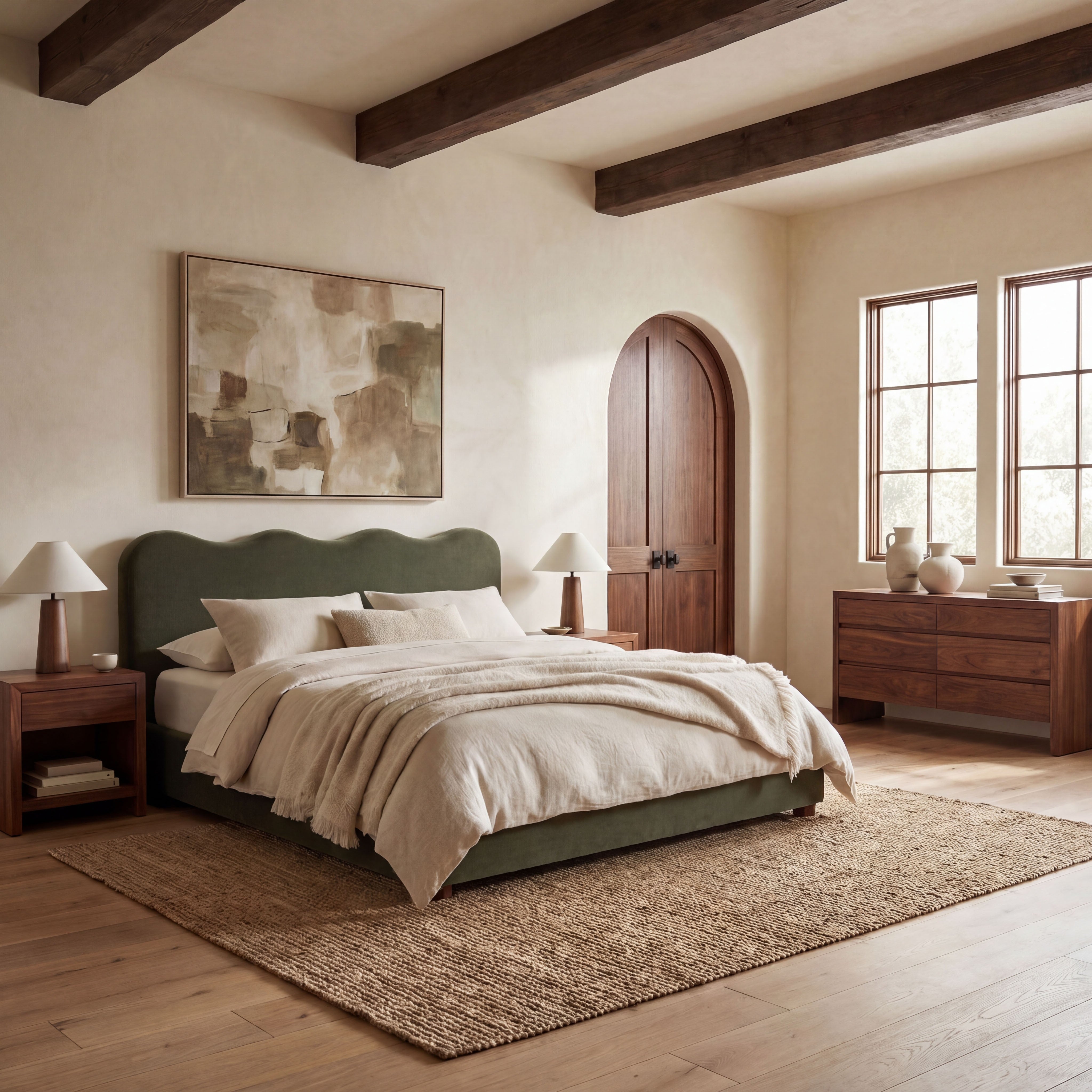 Bellabrynne Scalloped Bed – FOREST GREEN