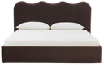 Bellabrynne Scalloped Bed – DARK BROWN