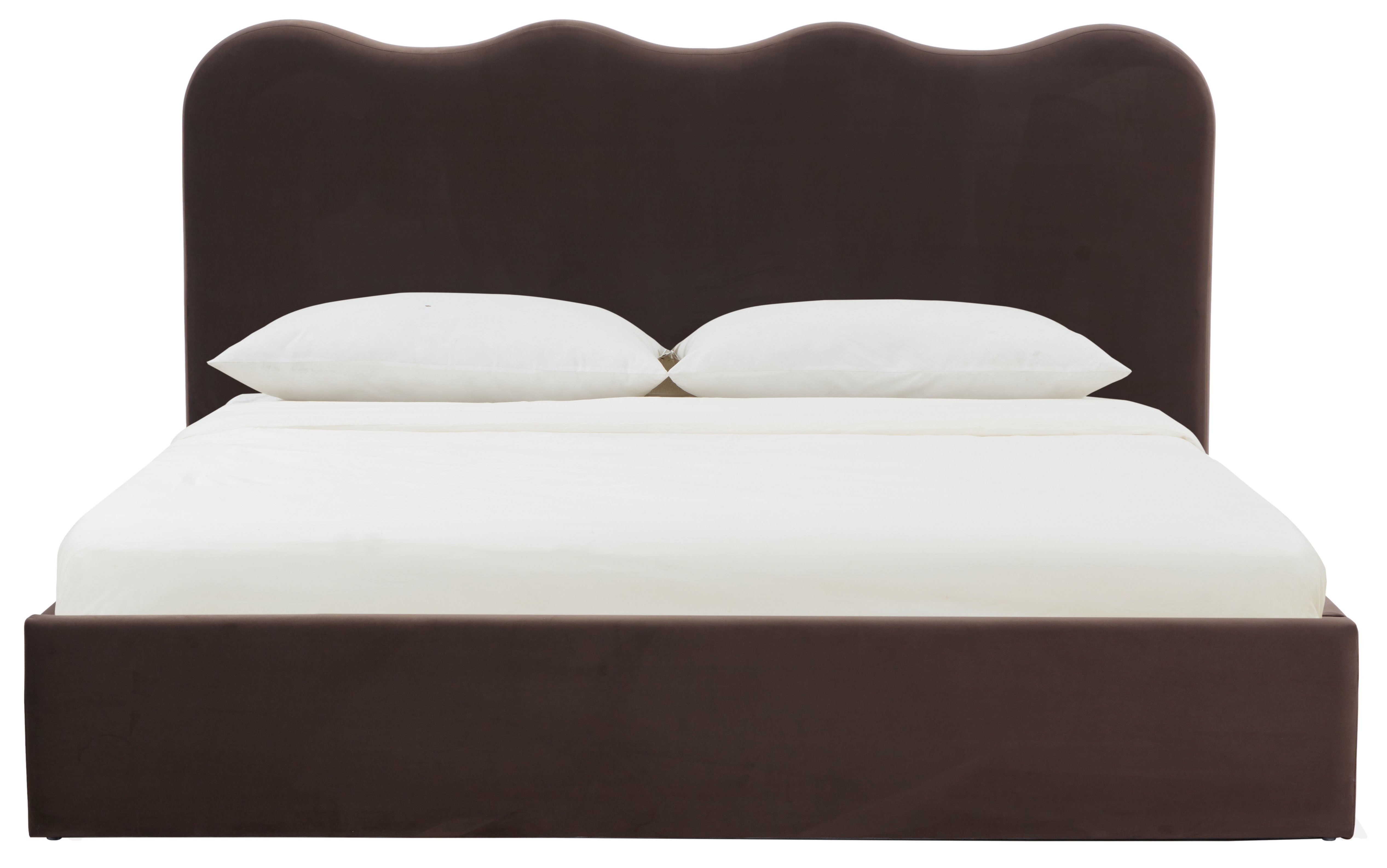 Bellabrynne Scalloped Bed – DARK BROWN