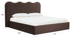 Bellabrynne Scalloped Bed – DARK BROWN