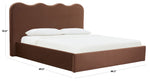 Bellabrynne Scalloped Bed – BROWN