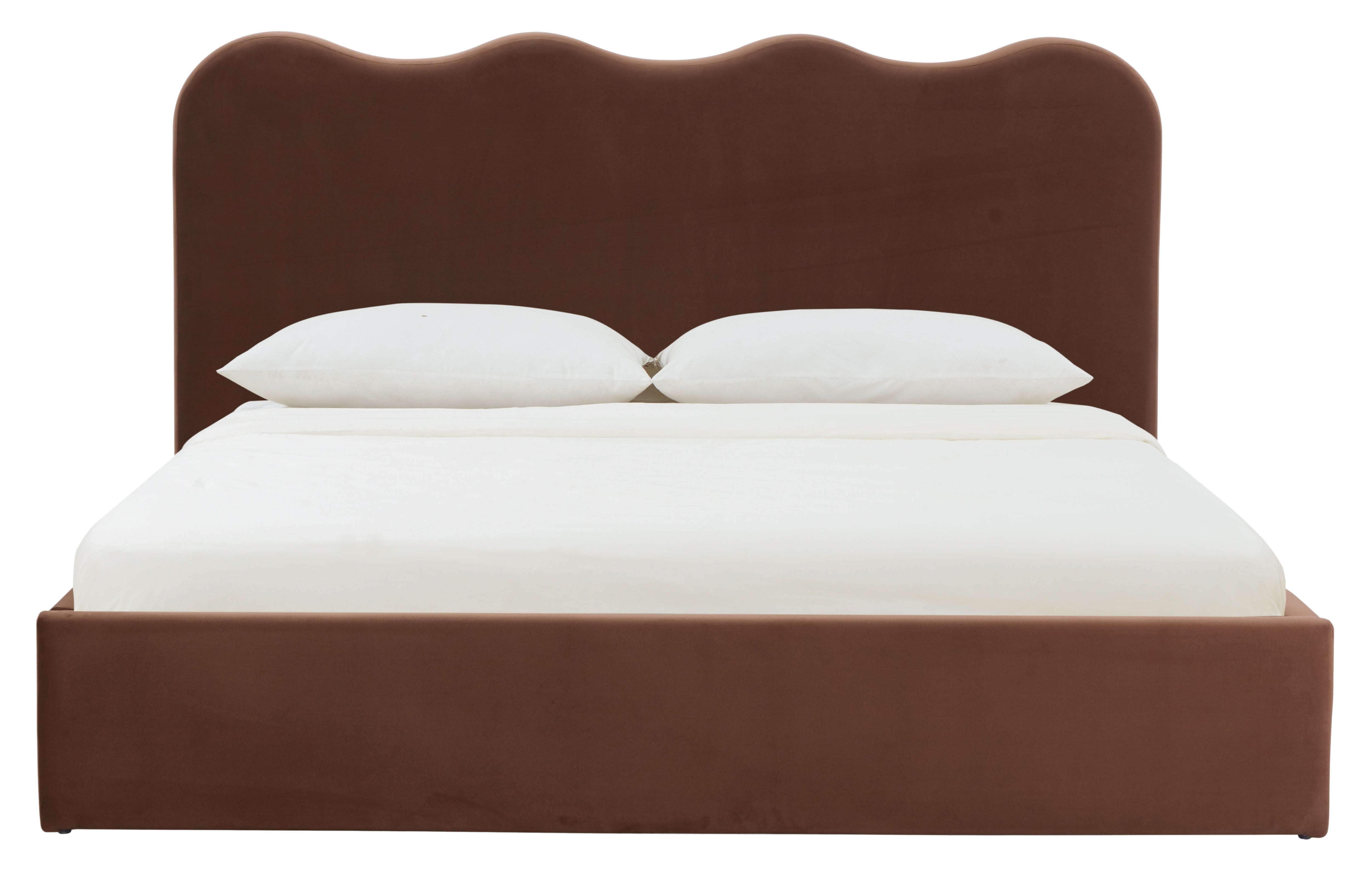 Bellabrynne Scalloped Bed – BROWN