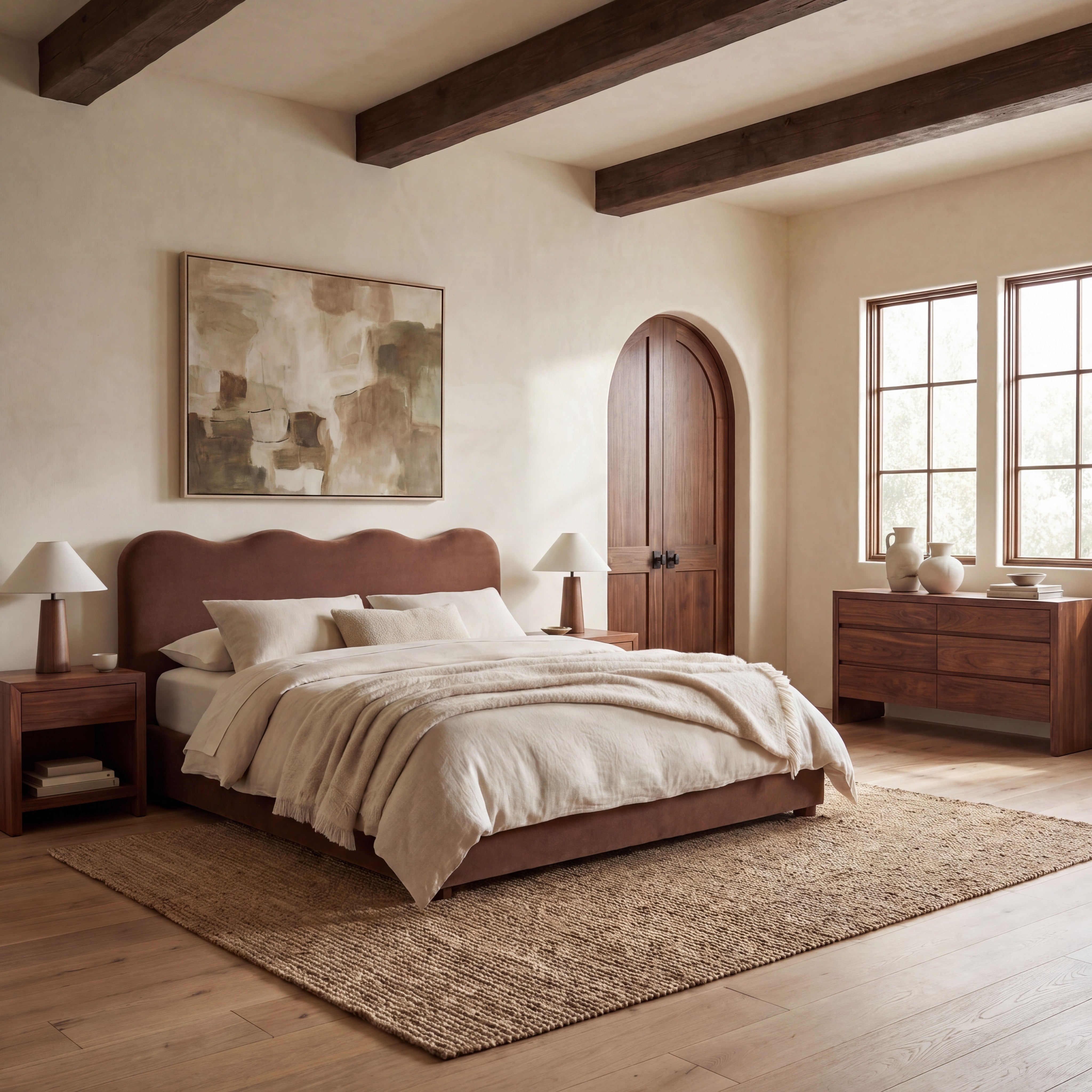 Bellabrynne Scalloped Bed – BROWN