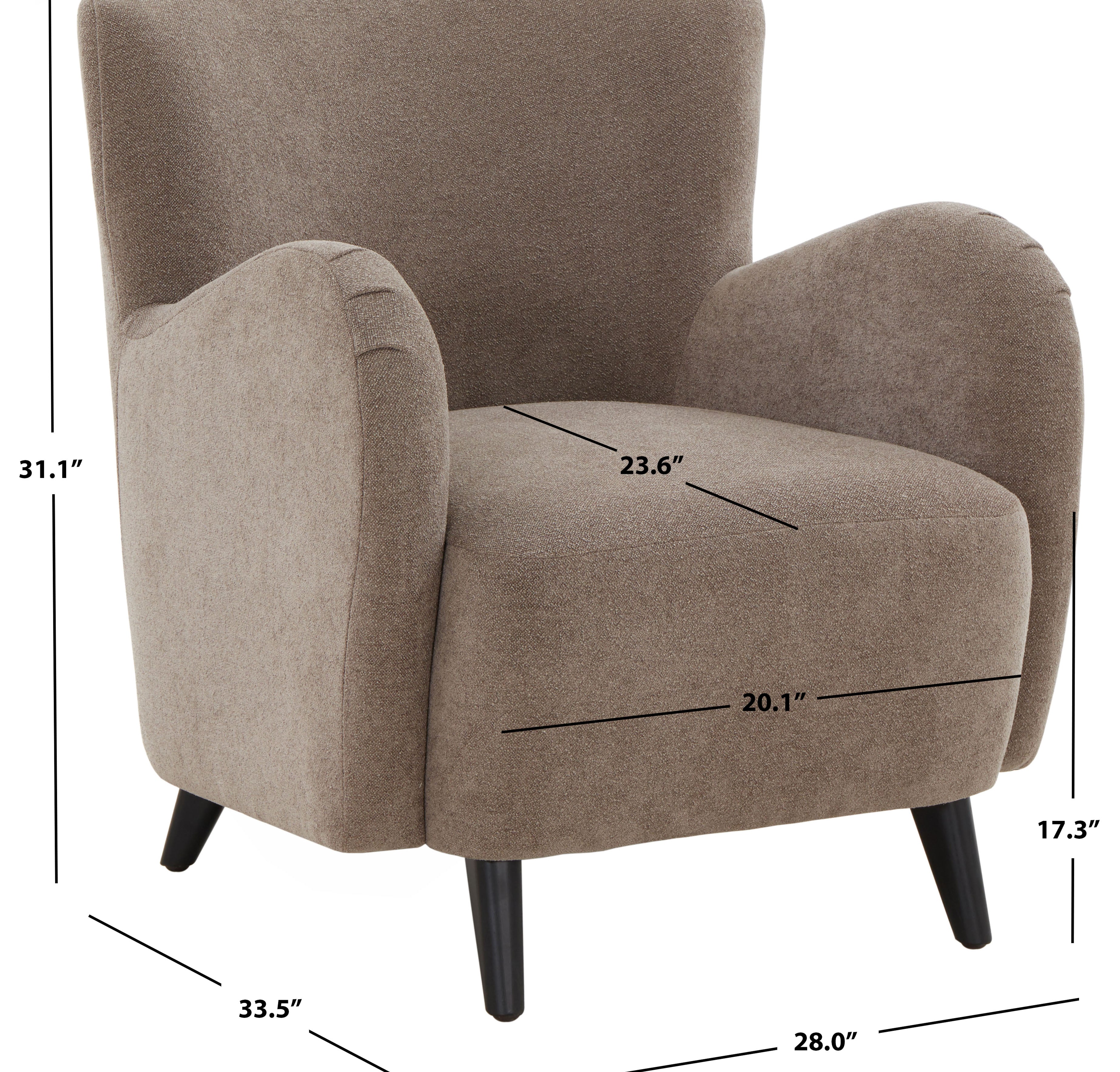 Safavieh Couture Rayanne Mosern Wingback Chair