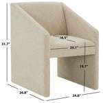 Safavieh Couture Liandra Upholstered Armchair - Beige
