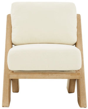 Safavieh Couture Vivien Wood Frame Boucle Accent Chair, SFV5090