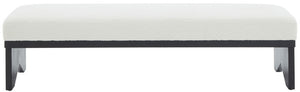 Safavieh Couture Sharyn Boucle & Wood Bench, SFV5113