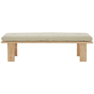 Safavieh Couture Bartolili Wood & Cushion Bench, SFV5116